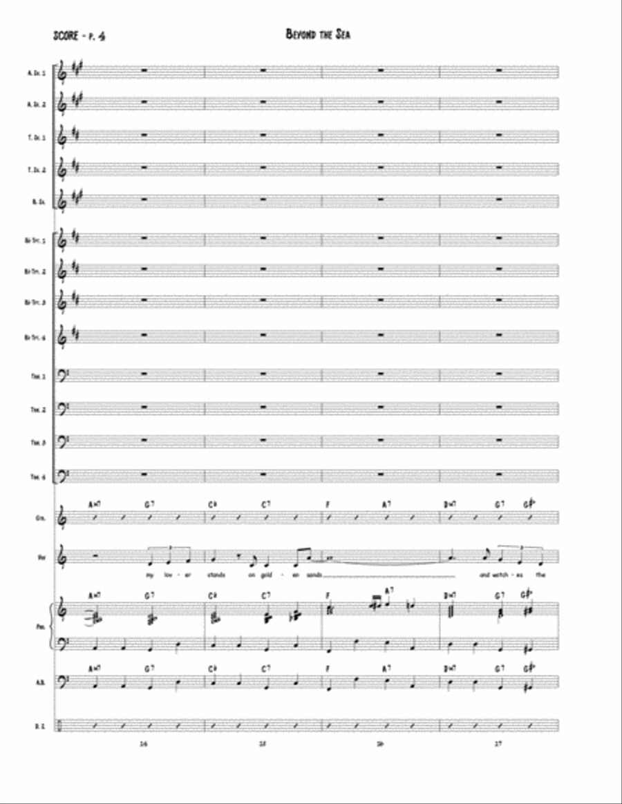 Beyond The Sea Jazz Ensemble scores gallery preview page 5