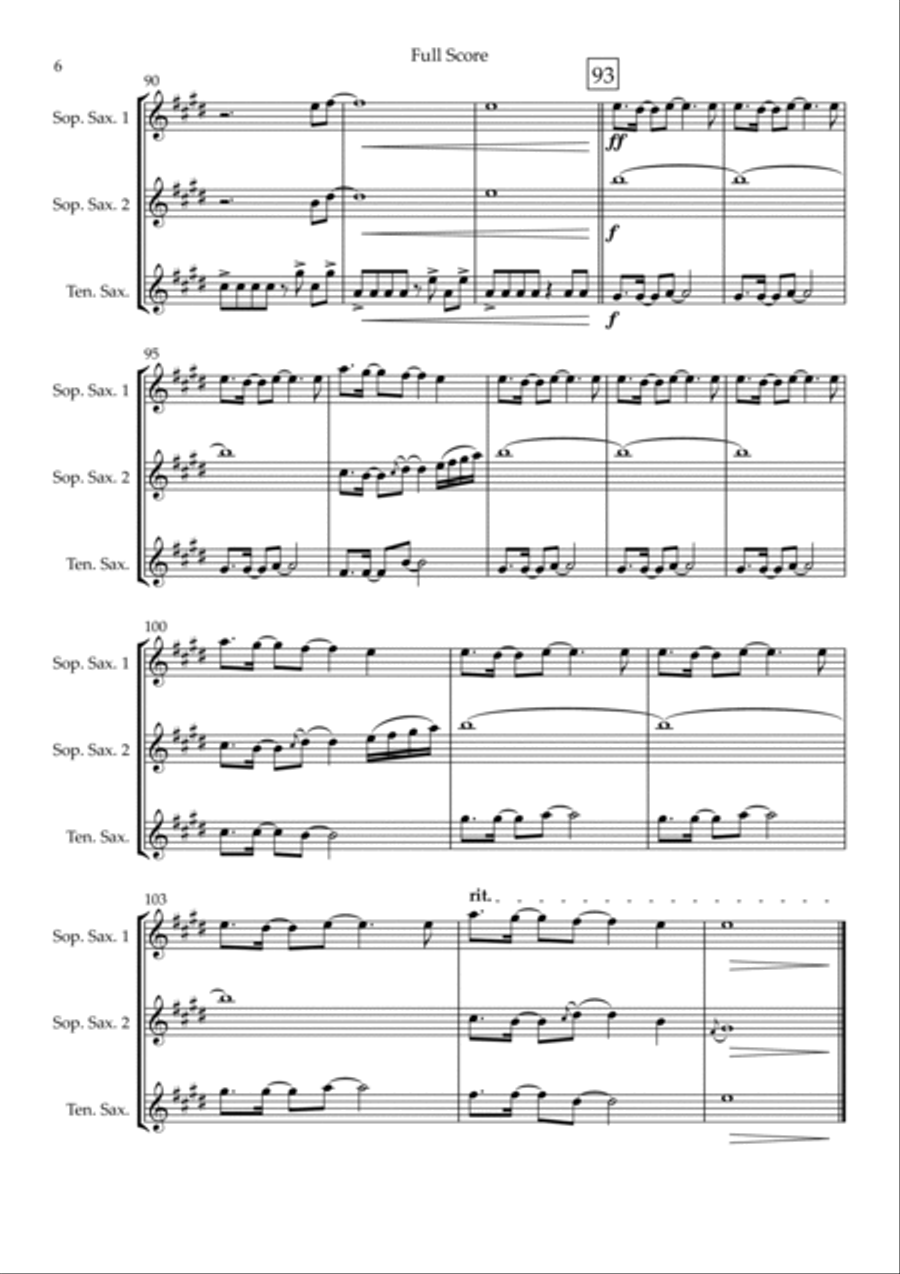 Without You Without You Woodwind Trio scores gallery preview page 6