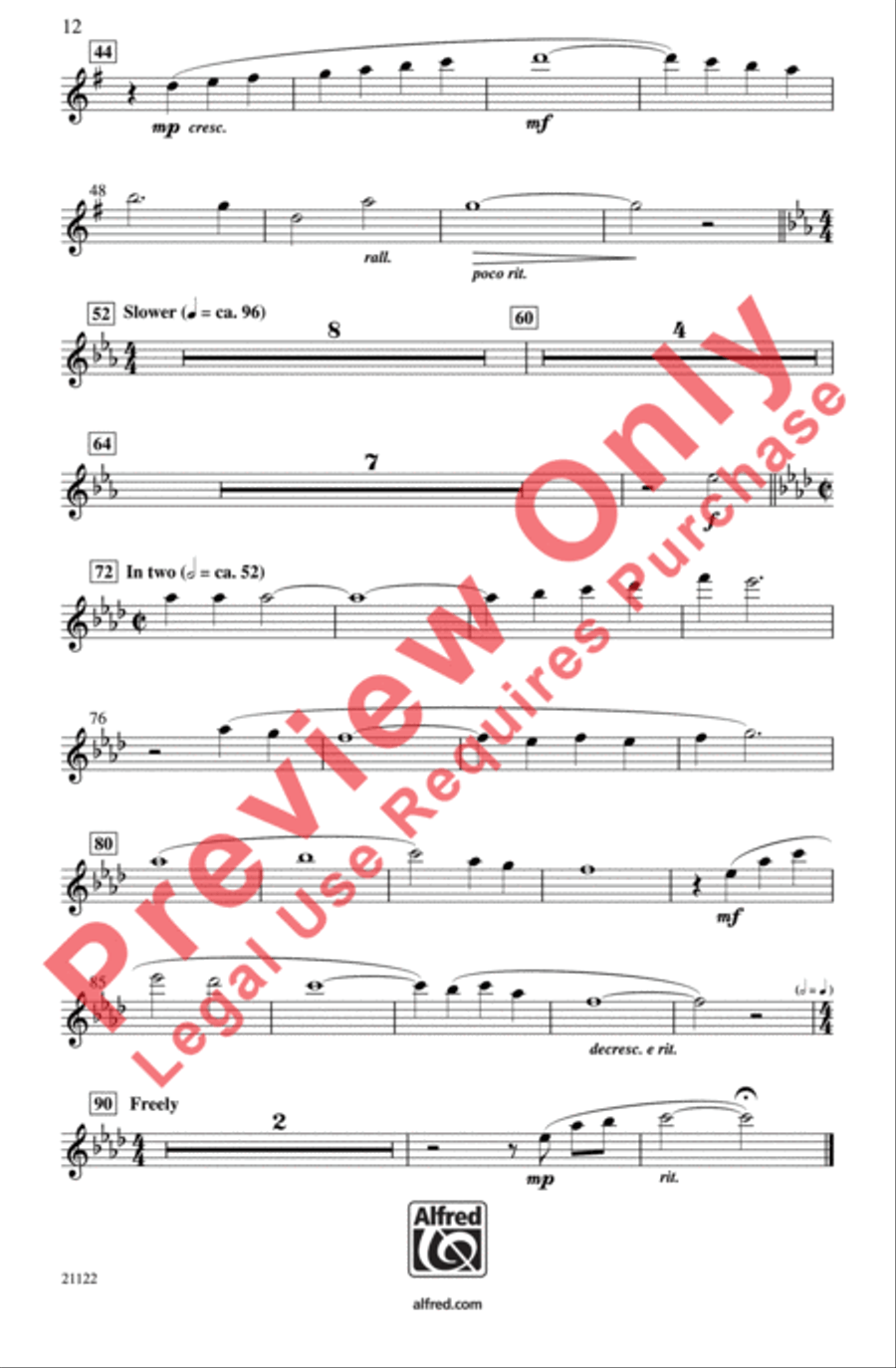 'Cross the Wide Missouri 'Cross the Wide Missouri Men's Choir scores gallery preview page 12