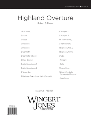 Highland Overture - Full Score