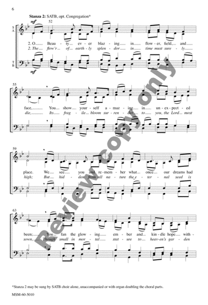 O Spirit All-Embracing: O God Beyond All Praising (Choral Score) image number null