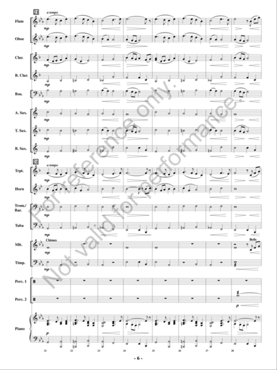 All Through The Night Concert Band scores gallery preview page 5