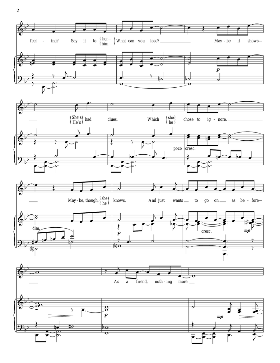 What Can You Lose Piano, Vocal scores gallery preview page 2