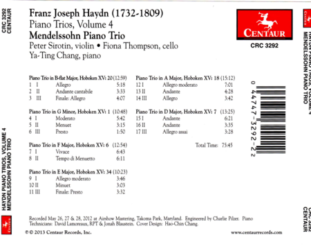 Volume 4: Haydn Piano Trios