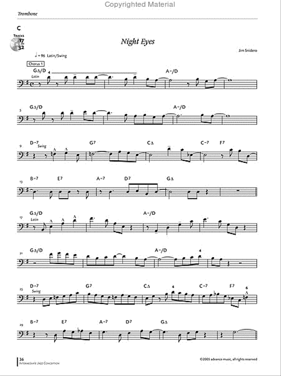 Intermediate Jazz Conception -- Trombone Baritone Horn scores gallery preview page 16