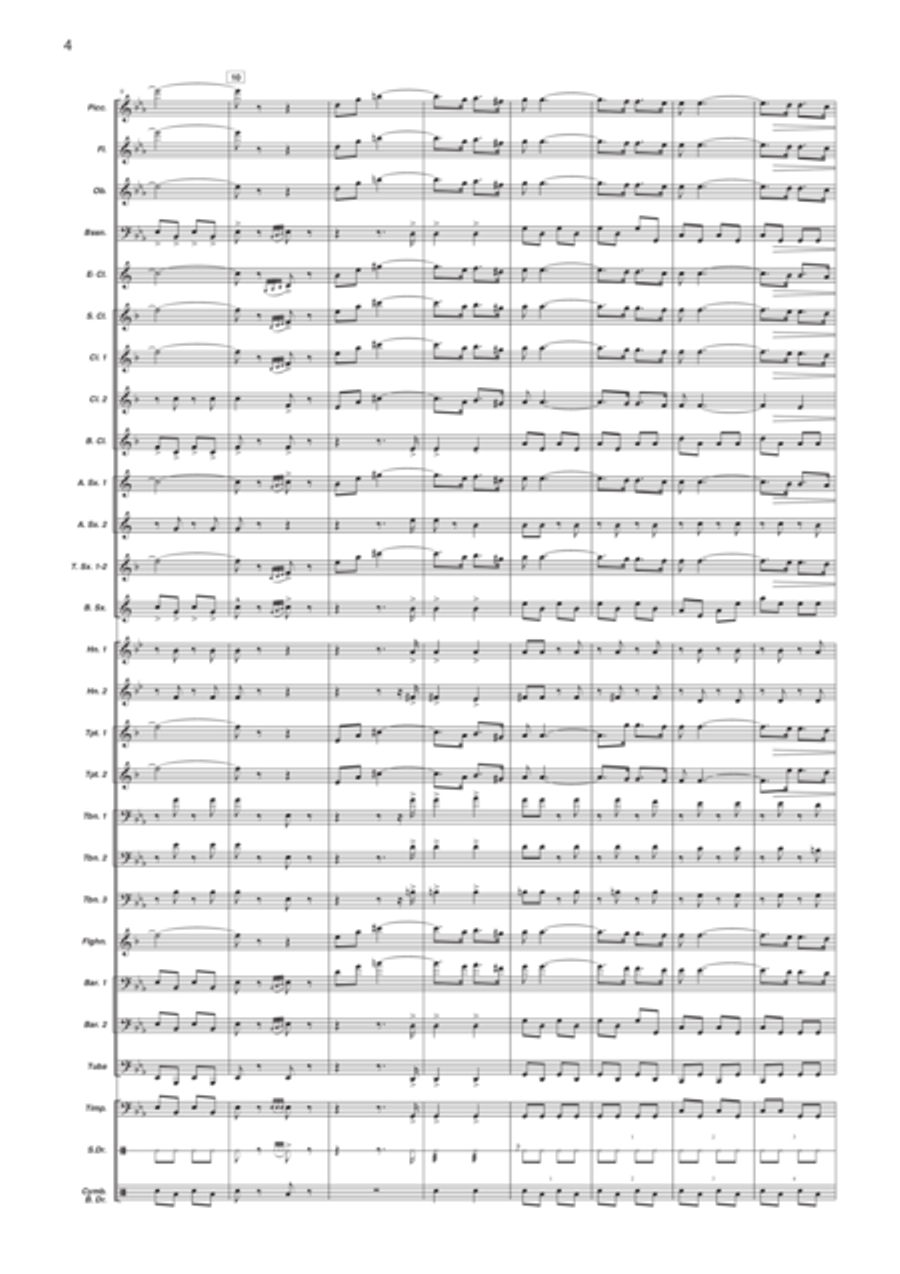 Navarro El Bort. Pasodoble Concert Band scores gallery preview page 3