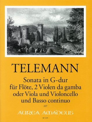 Book cover for Sonata in G major TWV 43:G10