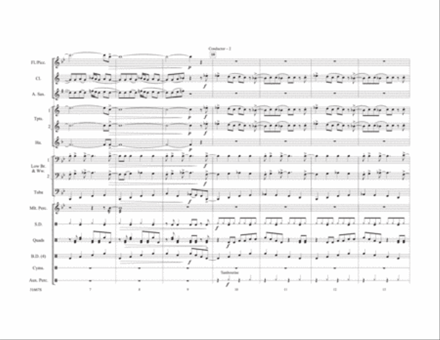 The House Is Rockin' Marching Band scores gallery preview page 3