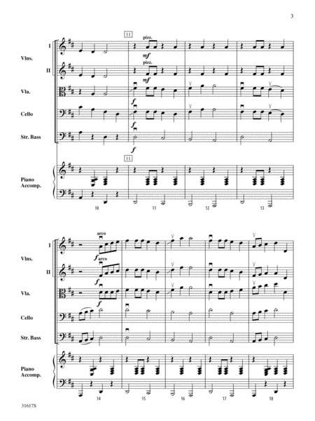 American Fiddle Medley: Score