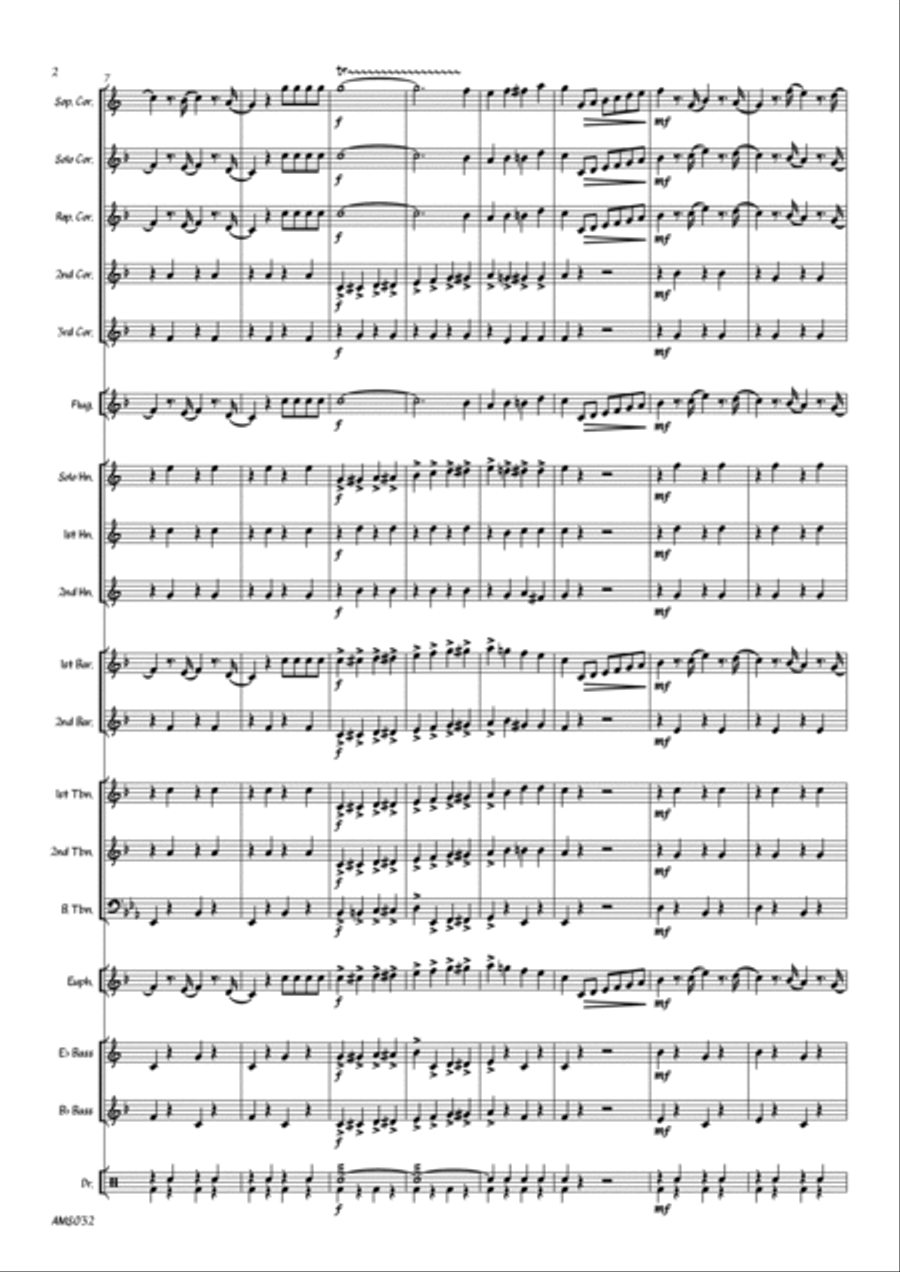 Globe And Eagle - Brass Band March Brass Band scores gallery preview page 4