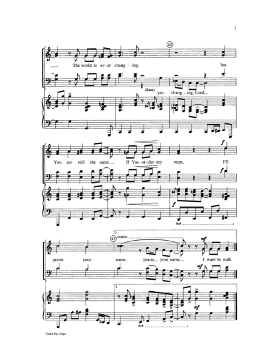 Order My Steps 4-Part scores gallery preview page 7