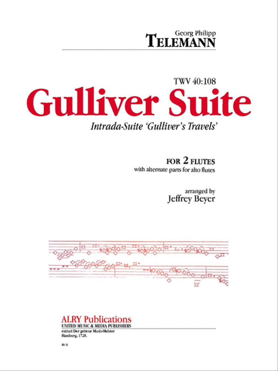 Gulliver Suite for Two Flutes Flute Duet scores gallery preview page 1