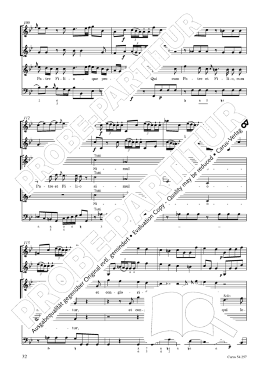 Missa Sancti Aloysii SSA scores gallery preview page 33