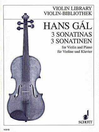 Book cover for Sonatinas 3 Op. 71/1-3 Vn/pf
