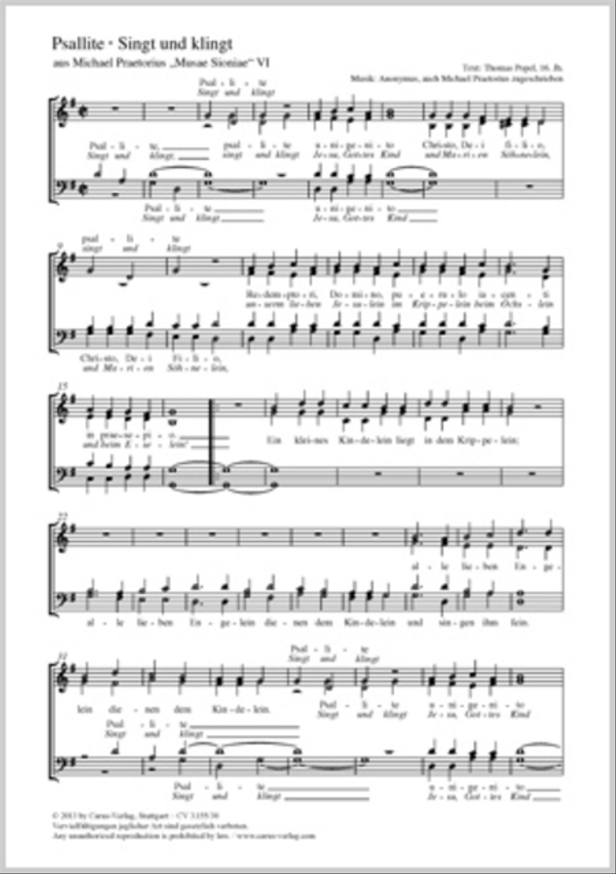 Psallite Psallite 4-Part scores gallery preview page 1