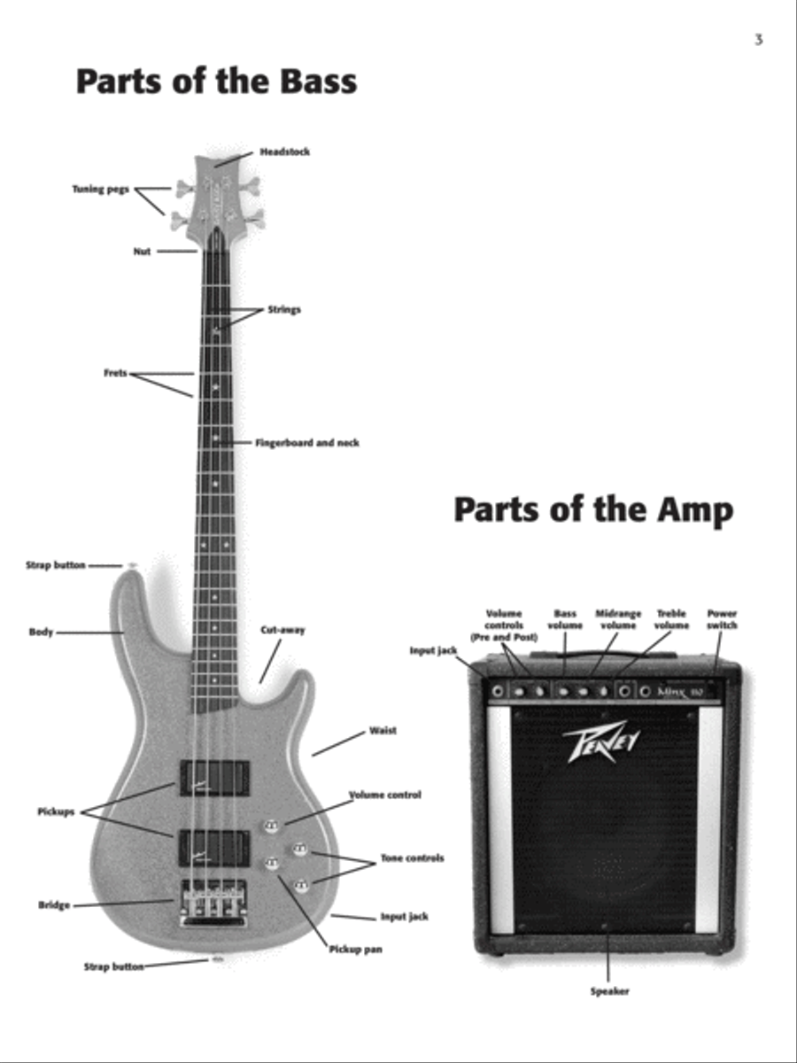 Alfred's Basic Bass Method, Book 1 Bass Guitar Tablature scores gallery preview page 3