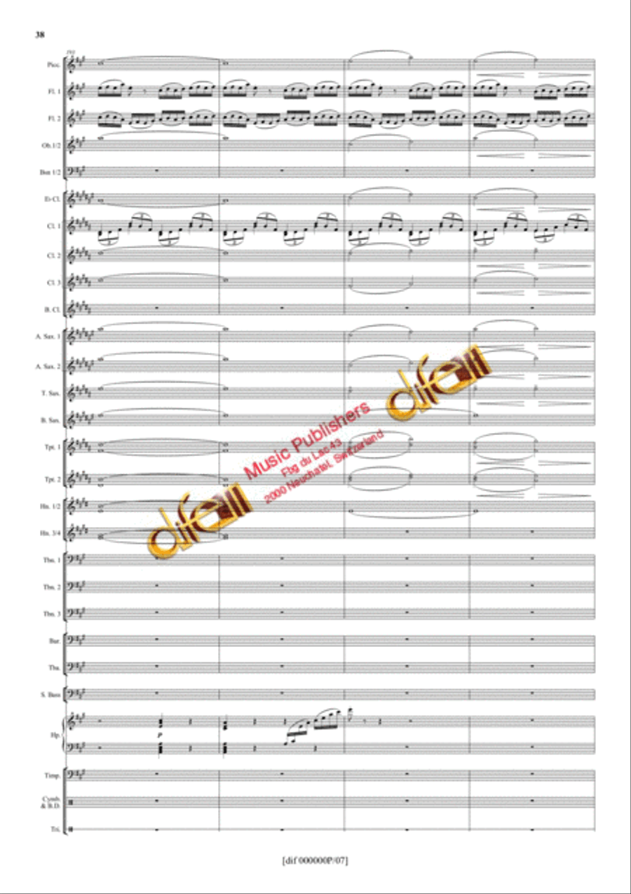 La Moldau Concert Band scores gallery preview page 37