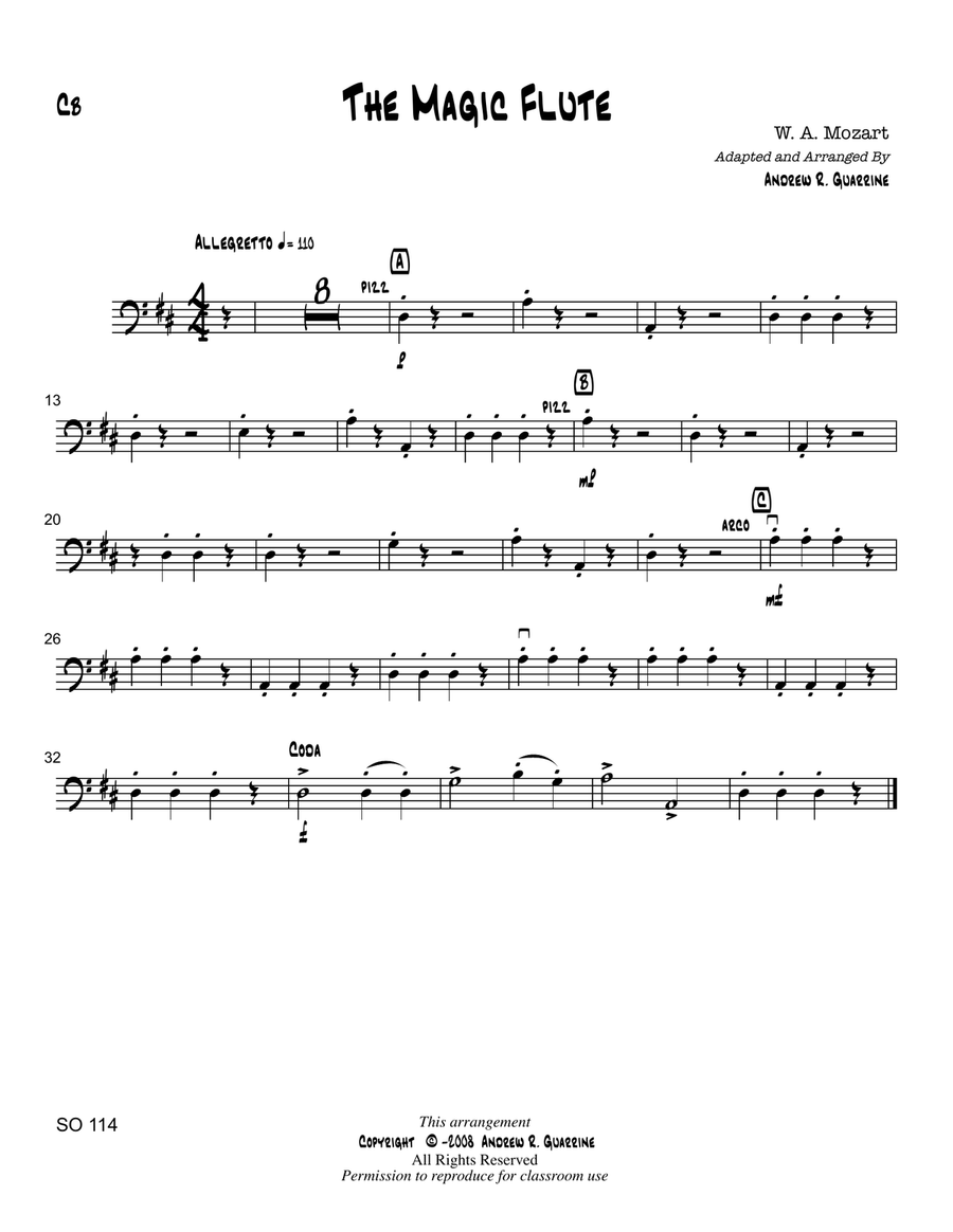 (The) Magic Flute String Orchestra scores gallery preview page 3