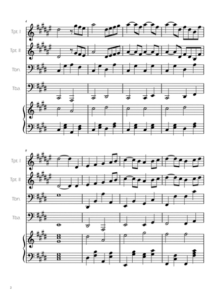 Swan Lake (theme) - Tchaikovsky - Brass Quartet w/ Piano Accompaniment image number null
