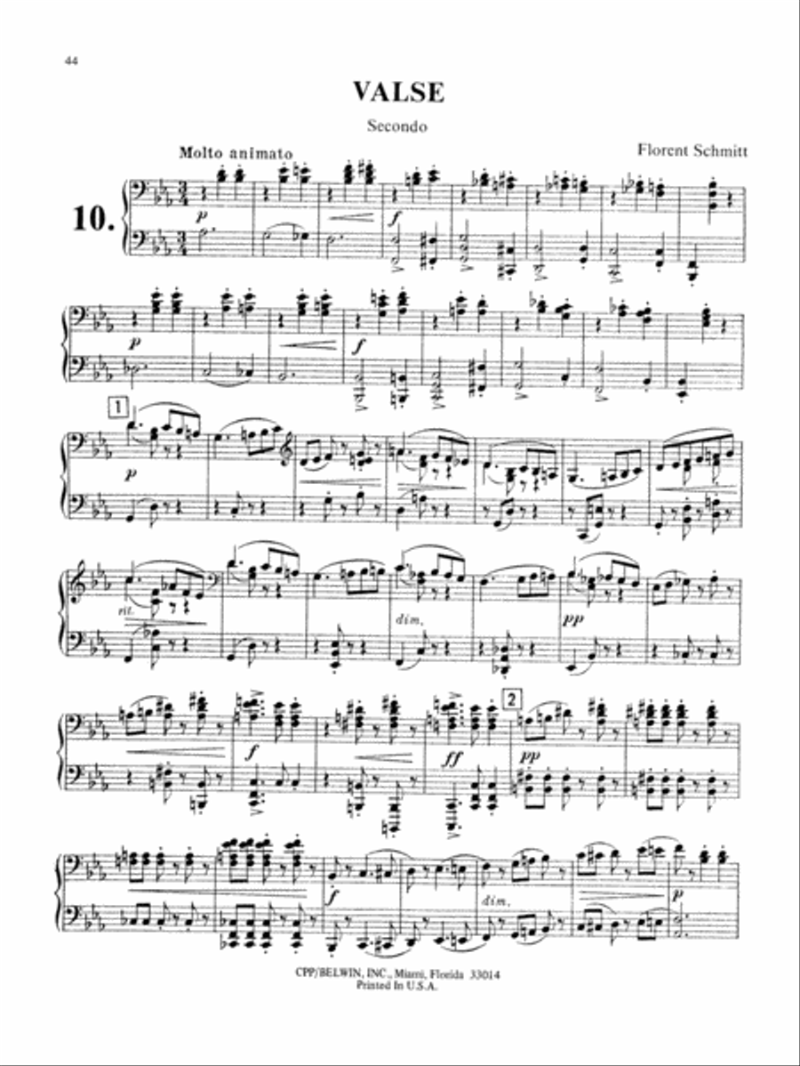 Schmitt: Album of Piano Duets, Volume I Piano Duet scores gallery preview page 1