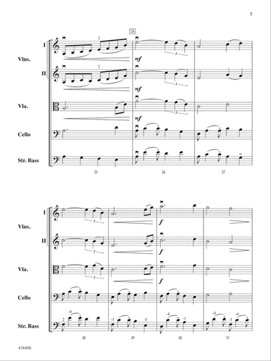 Mystère: Score String Orchestra scores gallery preview page 5