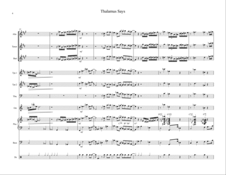 Thalamus Says Thalamus Says Jazz Ensemble scores gallery preview page 4
