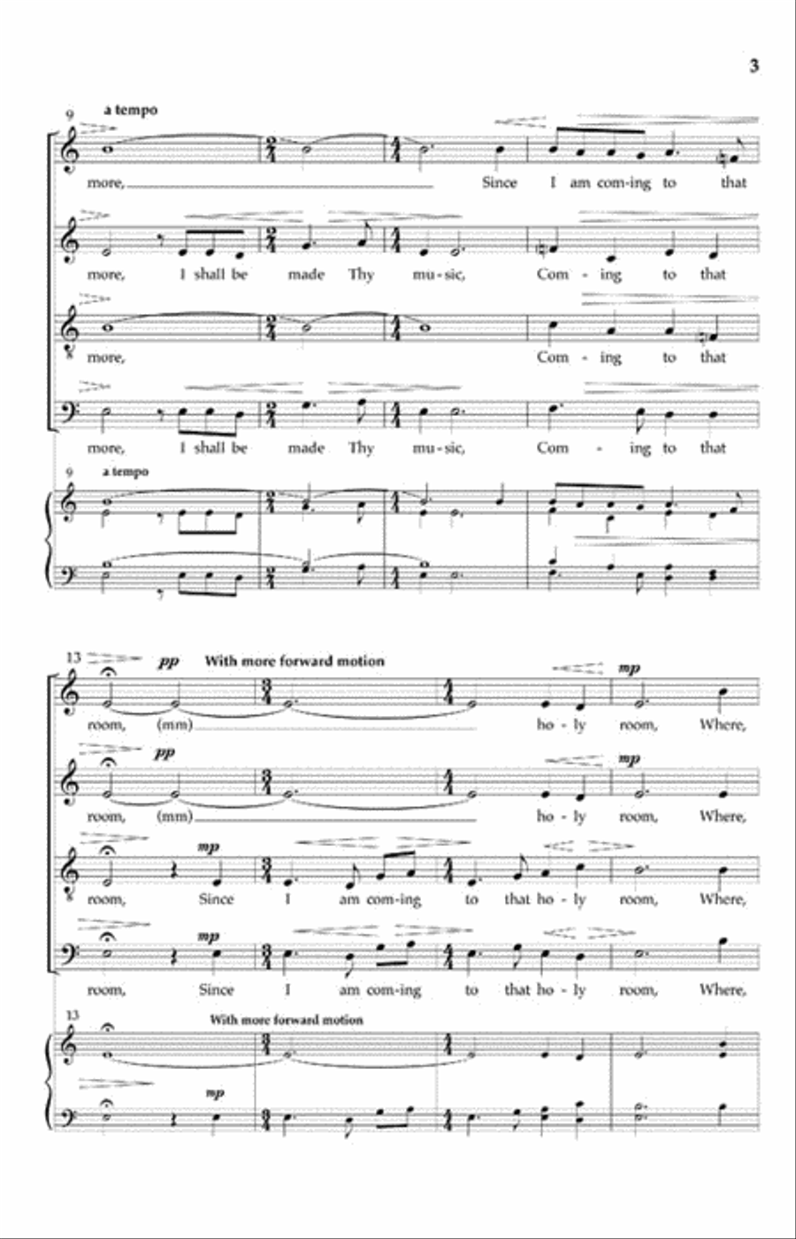A Prayer Before Singing A Prayer Before Singing 4-Part scores gallery preview page 3
