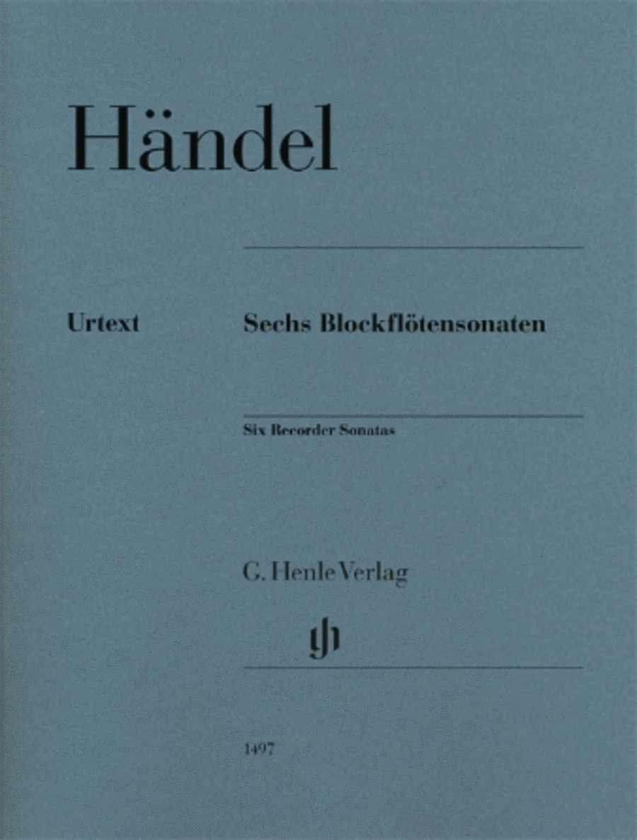 Six Recorder Sonatas Recorder scores gallery preview page 1
