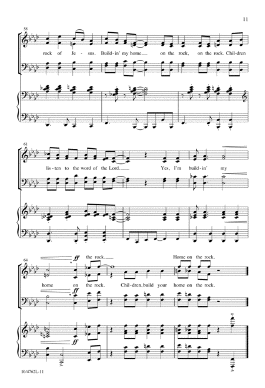 Home on the Rock 4-Part scores gallery preview page 11