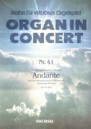 Book cover for Andante Aus Dem Klavierkonzert C-dur Fur Elektronische Orgel Kv 467