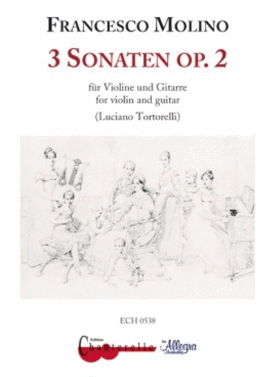 3 Sonatas Op. 2 Violin scores gallery preview page 1