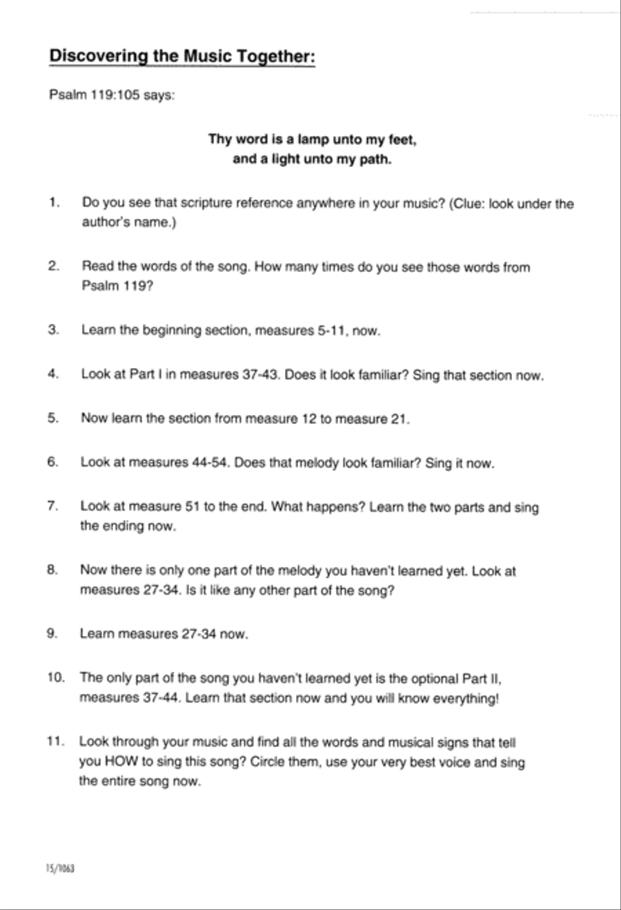 A Lamp Unto My Feet A Lamp Unto My Feet 2-Part scores gallery preview page 8