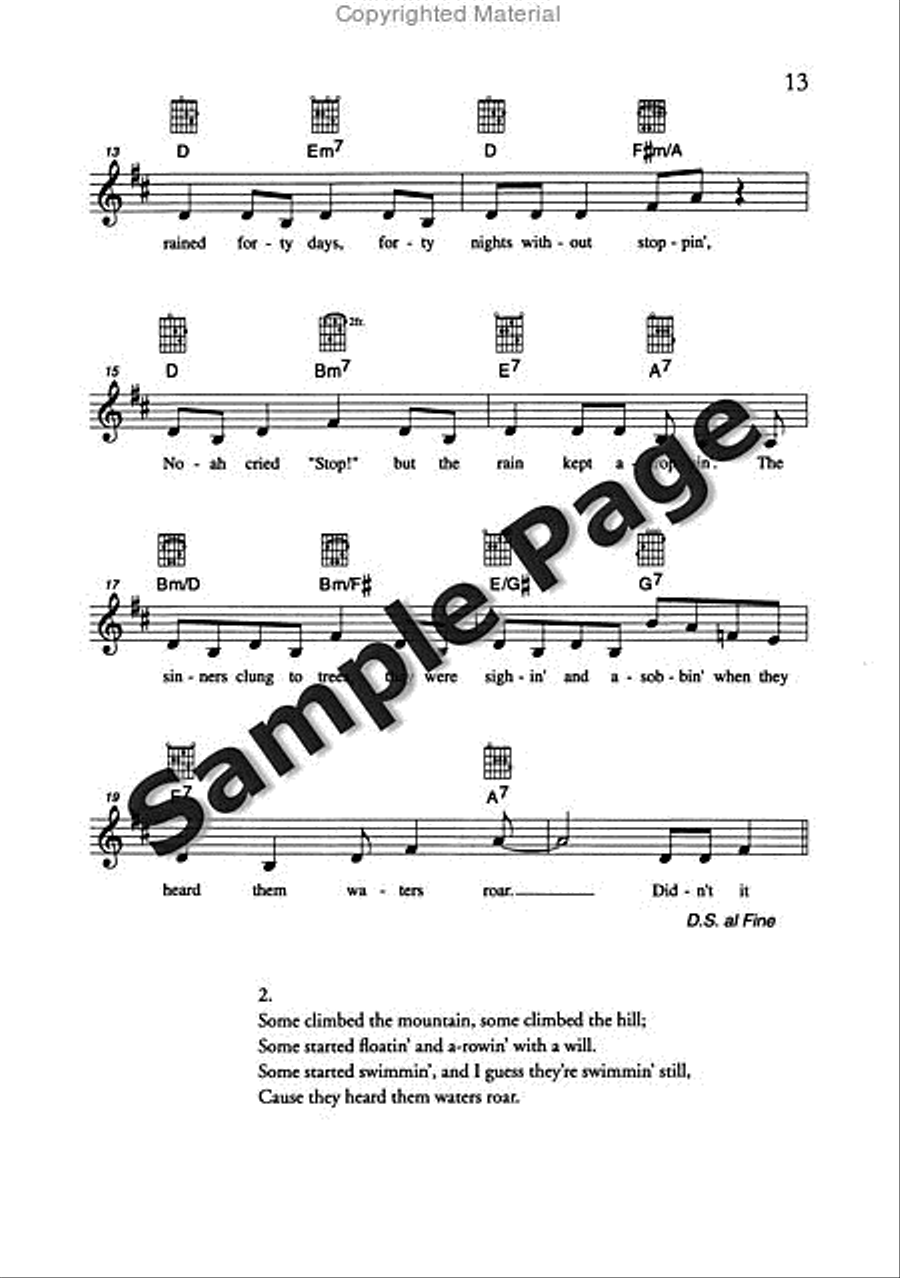 Best of Spirituals & Gospels Acoustic Guitar scores gallery preview page 14