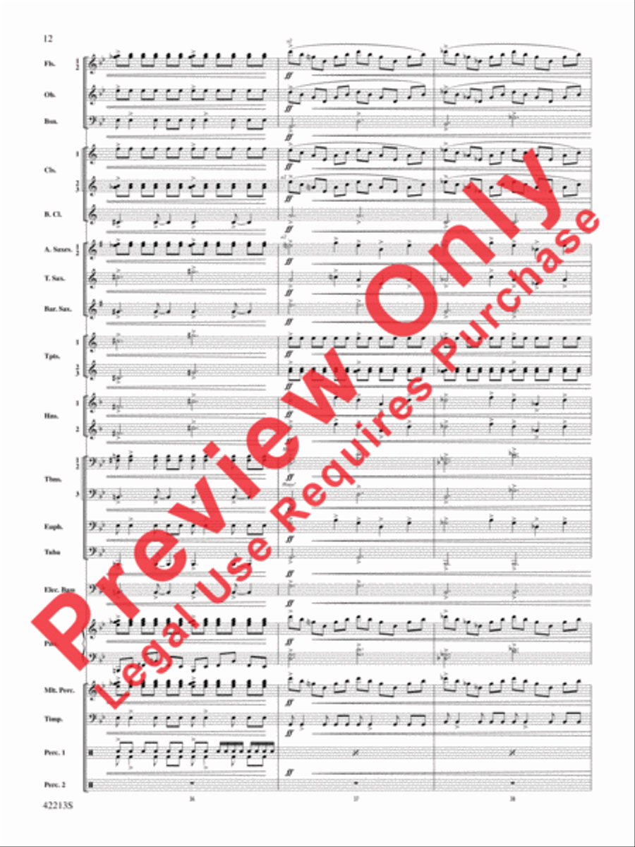 At the Movies with Hans Zimmer Concert Band scores gallery preview page 13