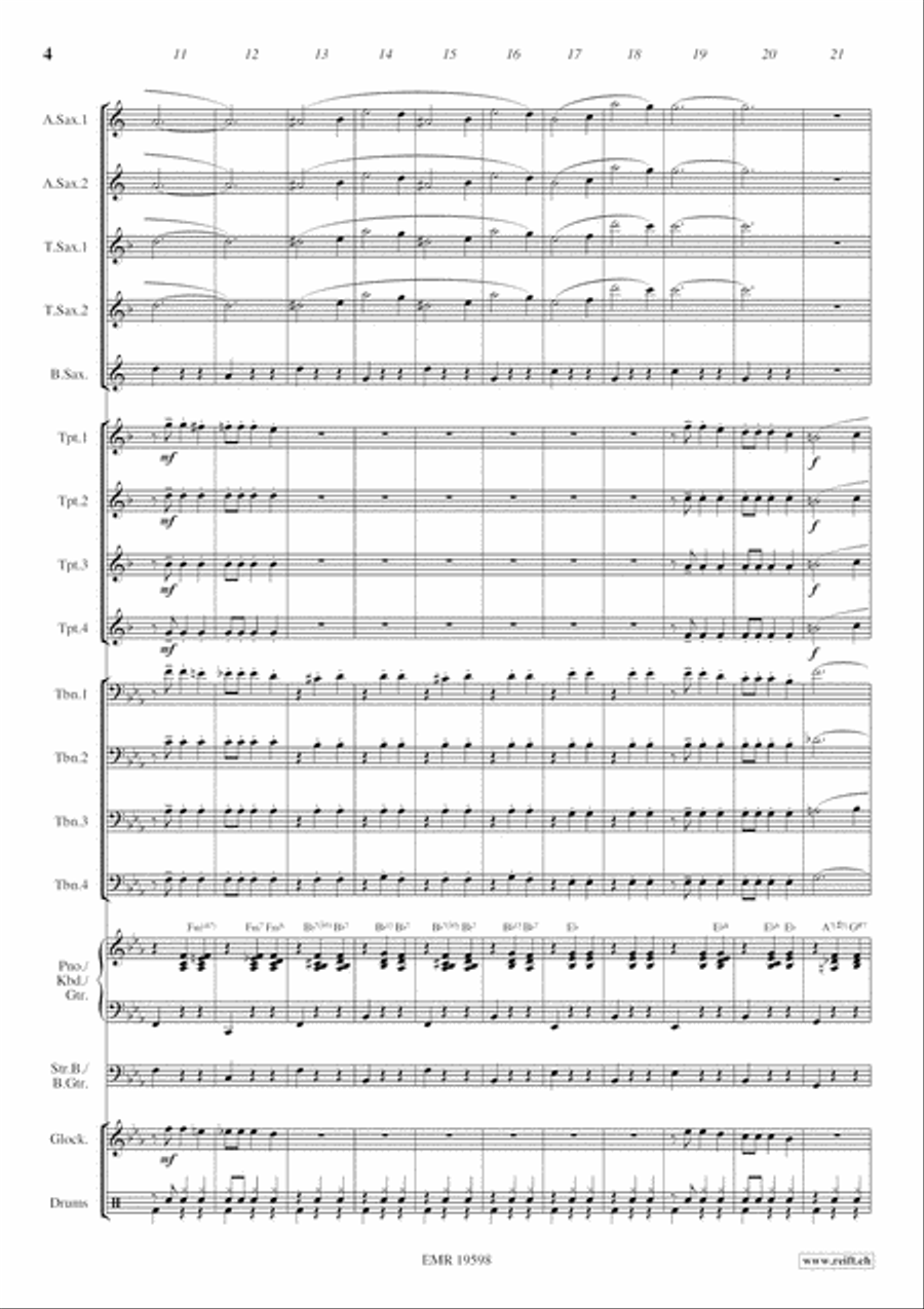 New Year's Waltz Big Band scores gallery preview page 5