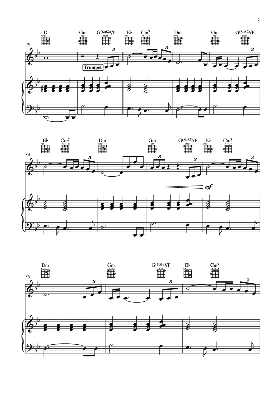 Starless Piano, Vocal scores gallery preview page 3