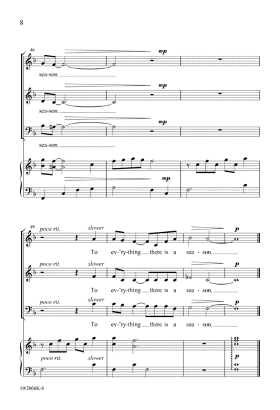A Time a Season A Time a Season 3-Part scores gallery preview page 8
