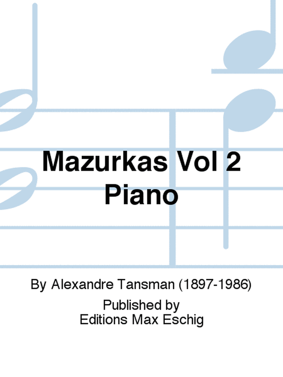 Mazurkas Vol 2 Piano