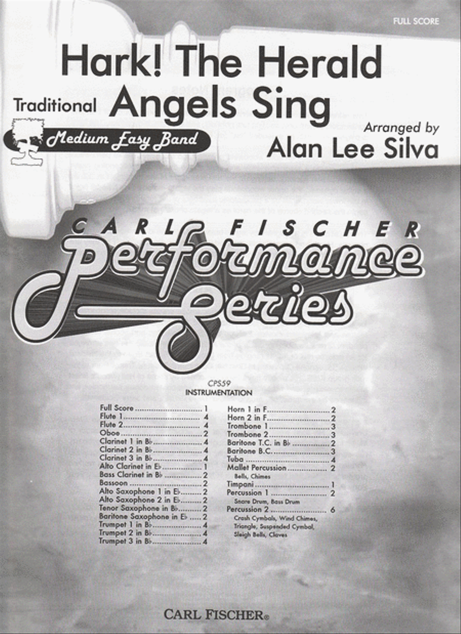 Hark! the Herald Angels Sing Concert Band scores gallery preview page 1