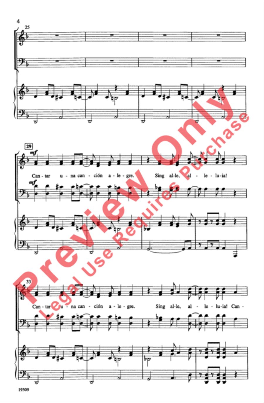 ¡Cantar! (Sing!) ¡Cantar! (Sing!) 4-Part scores gallery preview page 4