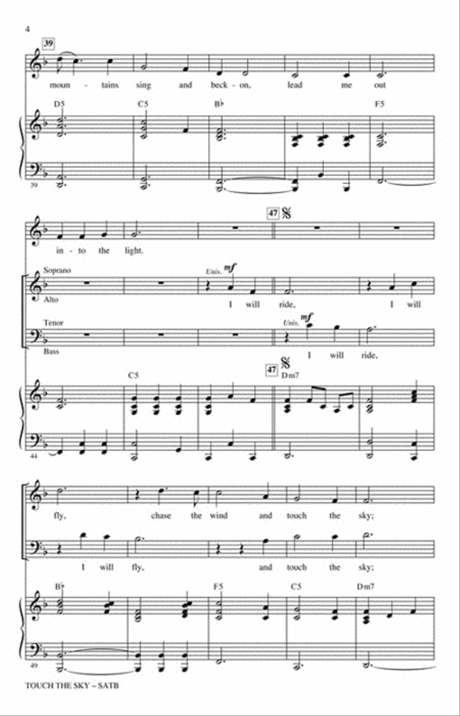 Touch the Sky 4-Part scores gallery preview page 2