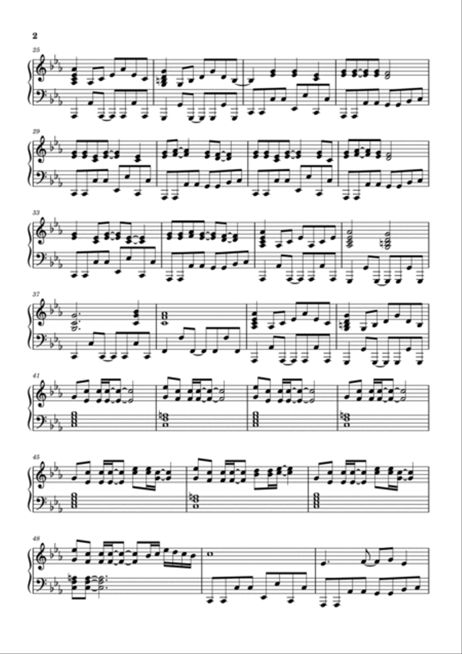 Sweet Dreams (are Made Of This) Piano Solo scores gallery preview page 2