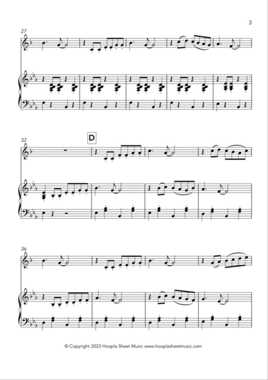 La Cucaracha Trumpet Solo scores gallery preview page 3