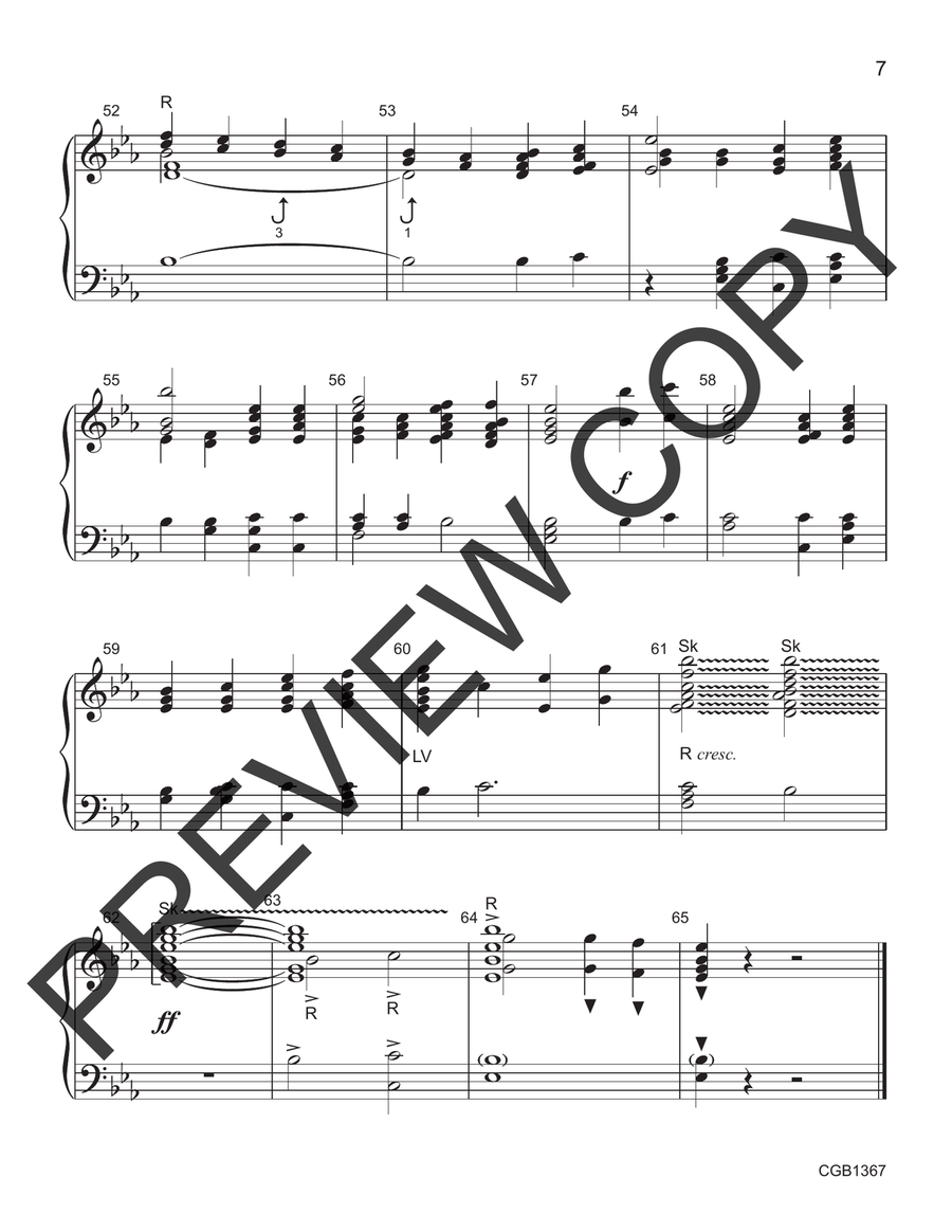 How Firm a Foundation (2-3 octaves) 3-Octaves scores gallery preview page 8