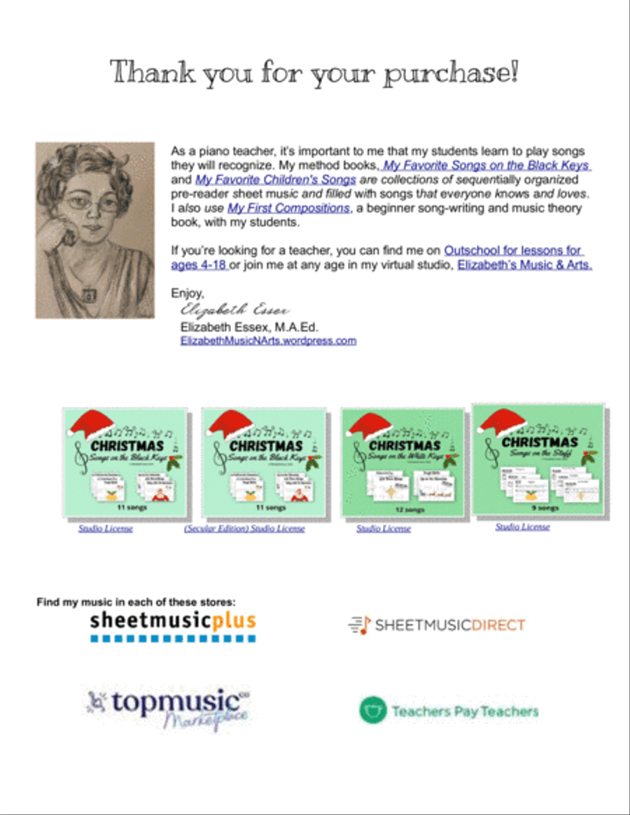 Snowman Easy Piano scores gallery preview page 2