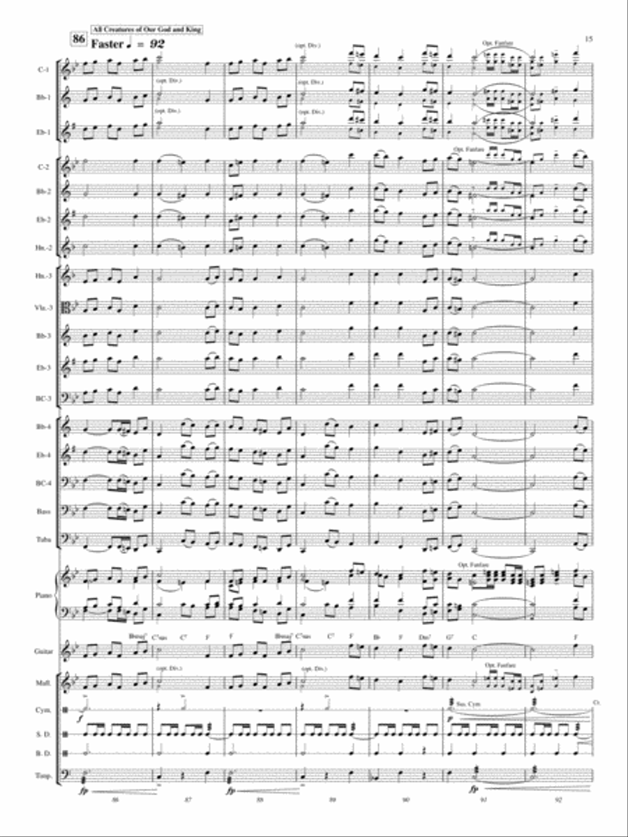 A Festival of Hymns A Festival of Hymns Concert Band scores gallery preview page 14