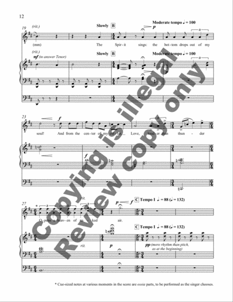 Songs of Ecstasy Tenor Voice scores gallery preview page 7