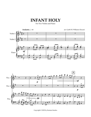 INFANT HOLY FOR TWO VIOLINS AND KEYBOARD ACCOMPANIMENT