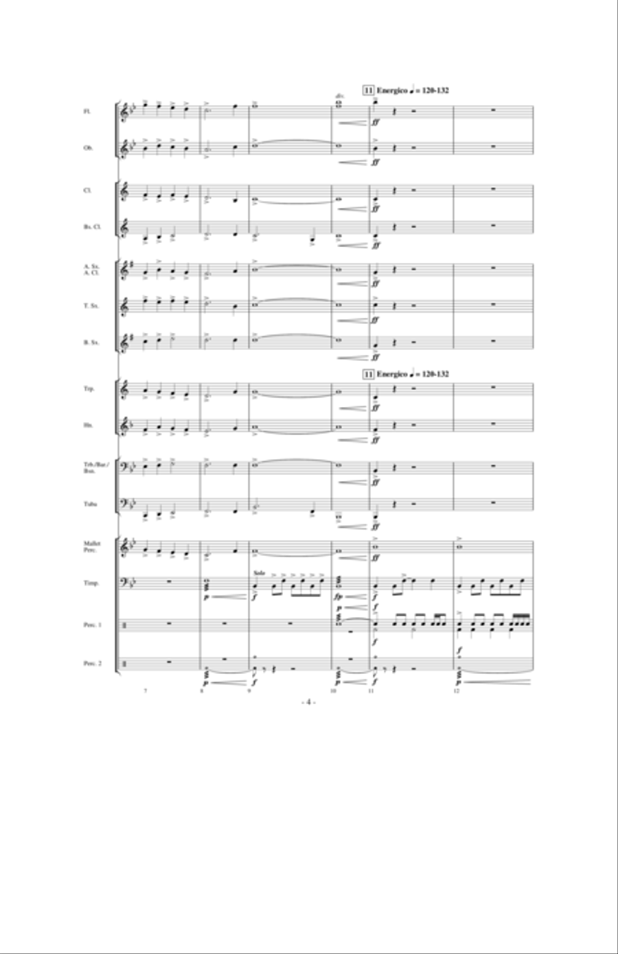 Valiance: A Heroic Overture for Band Concert Band scores gallery preview page 3