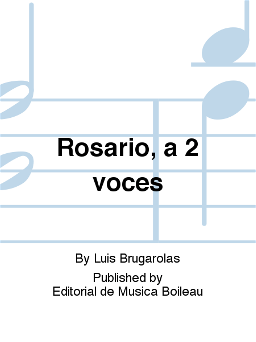 Rosario, a 2 voces Rosario, a 2 voces Voice scores gallery preview page 1